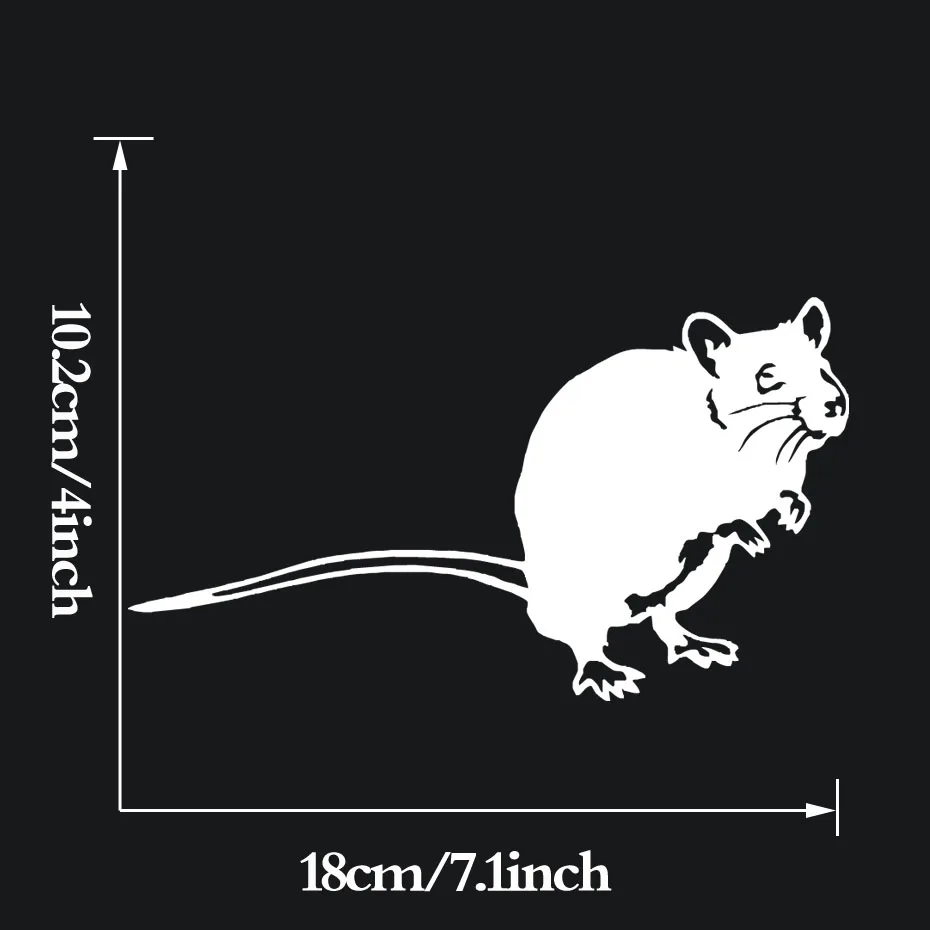 RAT Vinyl Decal Sticker Car Window Wall Bumper Mouse Animal Home Decor Hamster