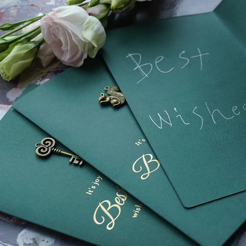 105 мм* 172 мм набор букв бумажный конверт винтажная металлическая декоративная поздравительная открытка конверты для пригласительных открыток Свадебный конверт