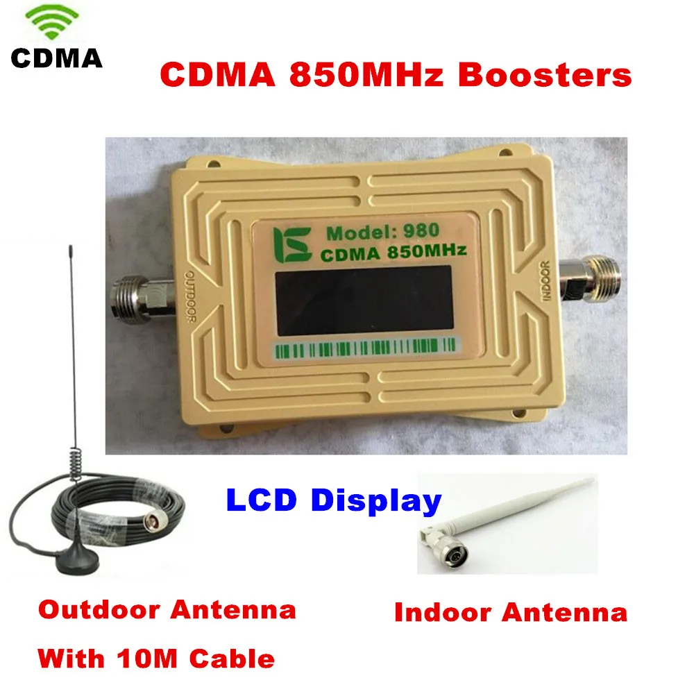 

LCD Display UMTS GSM CDMA 850MHz Wireless Mobile Phone Repeater Signal Booster Signal Repeater Amplifier + Cable + Antenna