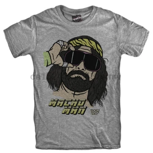 

MACHO MAN T-shirt Randy Savage WWF Wrestling New Arrival Men& Fashion top tee