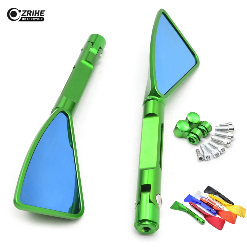 Motorcycle Rearview Mirrors Sports Glass Rear View Side Mirror for kawasaki ZX6R ZX636R ZX6RR ZX9R ZX12R 2005 2004 2003 2002