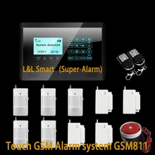 Новый Продажа Проводной 4 + Беспроводной 10 Зон Обороны Беспроводной GSM Охранной Сигнализации Интеллектуальная Система Охранной Сигнализации
