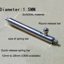 20 шт./лот часы Инструменты для ремонта и ремкомплекты 18 мм/20 мм/22 мм/24 мм весна планка для часов Ремонт Запчасти 304 нержавеющая сталь диаметр 1,5 мм