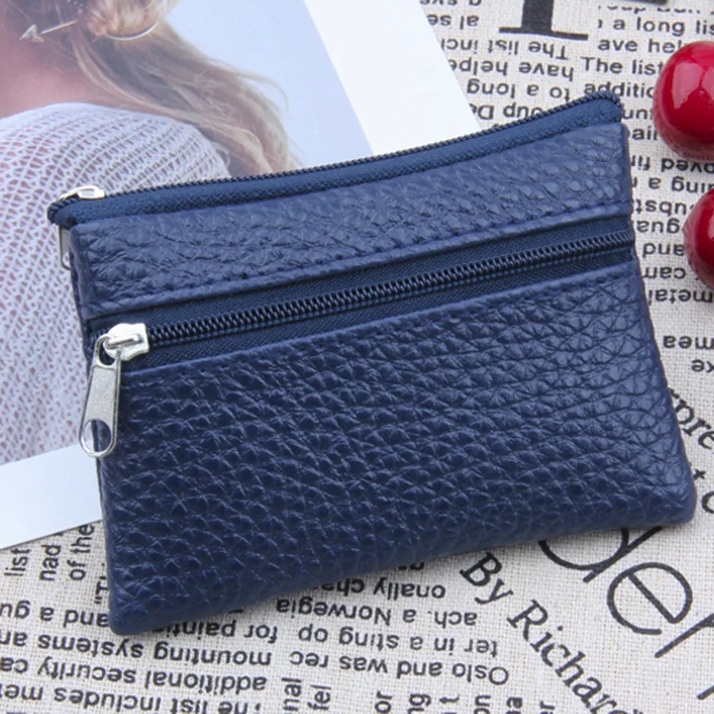 Унисекс кошелек женский мужской кожаный кошелек-монетница многофункциональный кожаный кошелек на молнии Кошелек для монет бумажник для карт Porte Monnaie Femme# HY