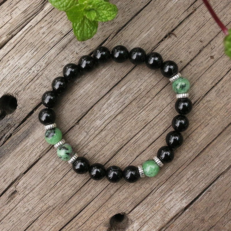 8mm Natural Stone Beads Lotus Black Onyx Ruby Zoisite Japamala Sets Spiritual Jewelry Meditation Inspirational 108 Mala Beads Power Necklaces Aliexpress