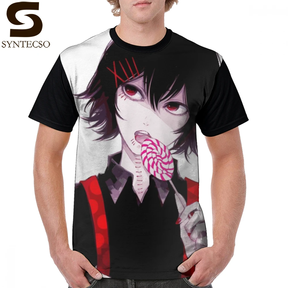 

Juuzou T Shirt Suzuya T-Shirt Short-Sleeve Printed Graphic Tee Shirt Fun Casual Man Polyester Oversized Tshirt