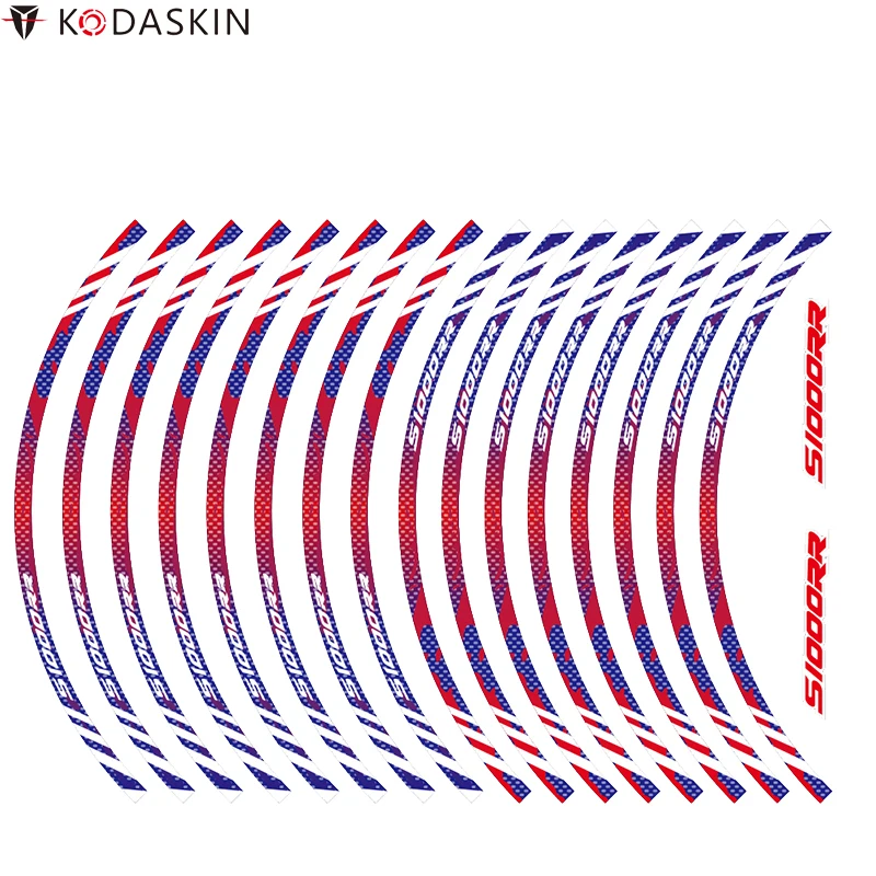 

KODASKIN Motorcycle Wheel Rim Stickers Tape Stripe Vinyl Decals for BMW S1000RR