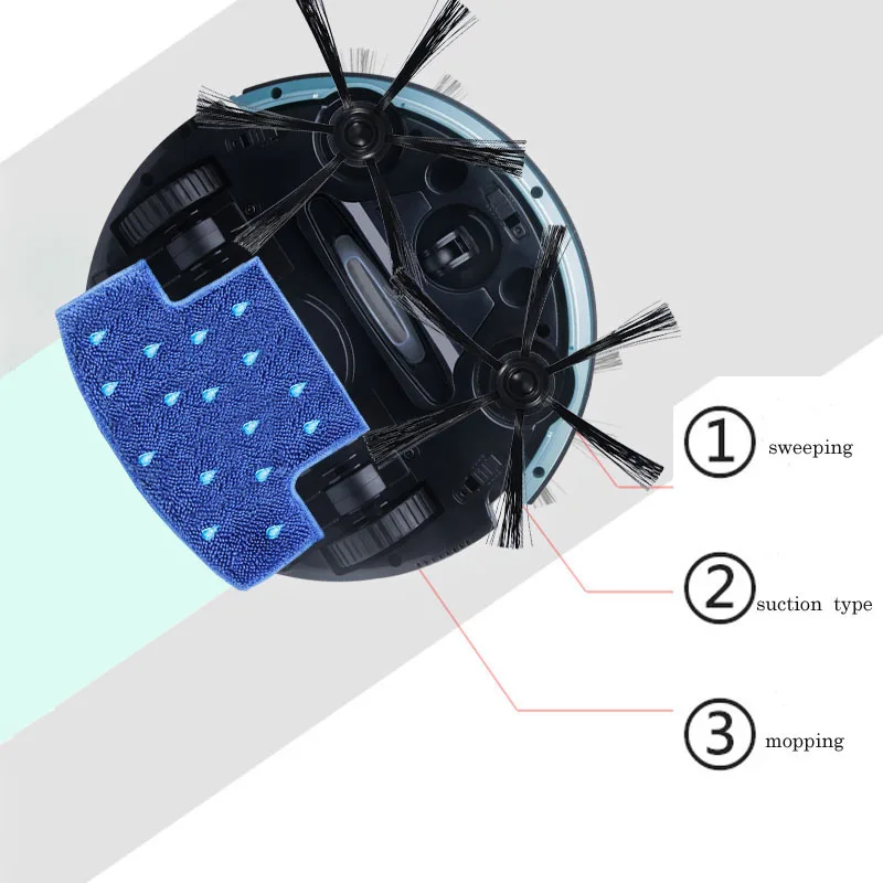 Интеллектуальный подметальный робот-пылесос бытовой ультра-тонкий бесшумный подметальный всасывающий аппарат для влажной и сухой уборки