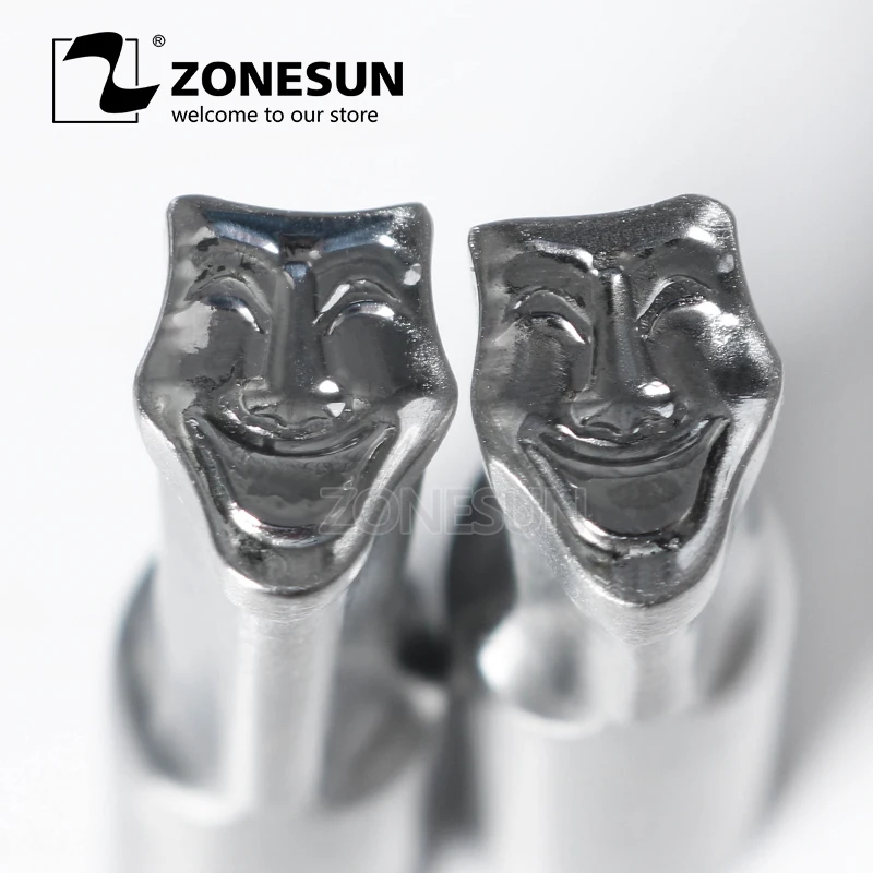 

ZONESUN V-Mask Tablet Press 3D Punch Mold Candy Milk Salt Punching Custom Logo Tablet Punch Die TDP5 Making Machine