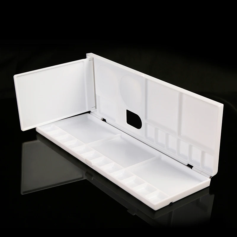 

Bgln 1Piece 18Grid Fold Watercolor Paint Palette Professional Art Plastic Palette Watercolor Palette Art Supplies DC-703