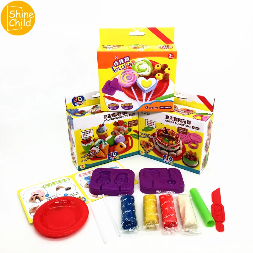 DIY Fimo игровой тесто моделирование мороженого торт конфеты Модель Набор лизунов Плесень Набор Дети ролевые глины нетоксичные 3C игрушечные инструменты аксессуары