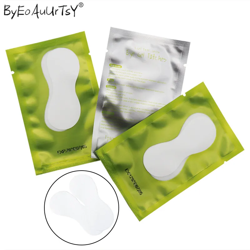 

50 Pairs/lot Pillows for Eyelashes Extension Disposable Eye Paper Patches Lint-free Eye Lashes Tips Sticker Wraps Makeup Tool