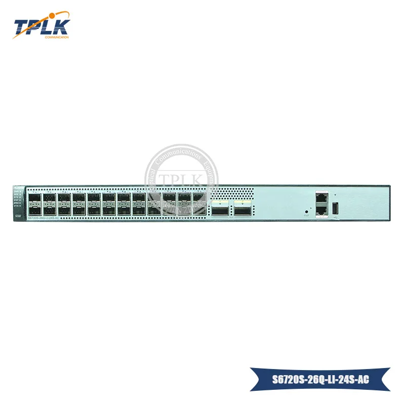 S6720-LI серии S6720S-26Q-LI-24S-AC коммутатор с 24x10GE SFP+ 2x40GE QSFP+ порты 24 порта 10 GE сетевой коммутатор