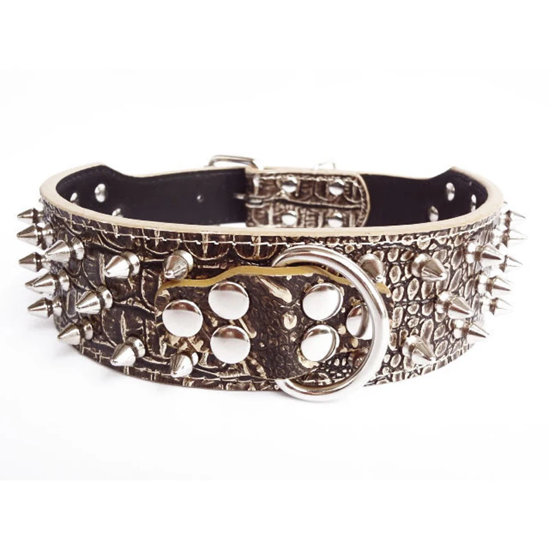 1Pcs Studded Collars For Dogs Leash Pet Collar Perro Led Pet Supplies