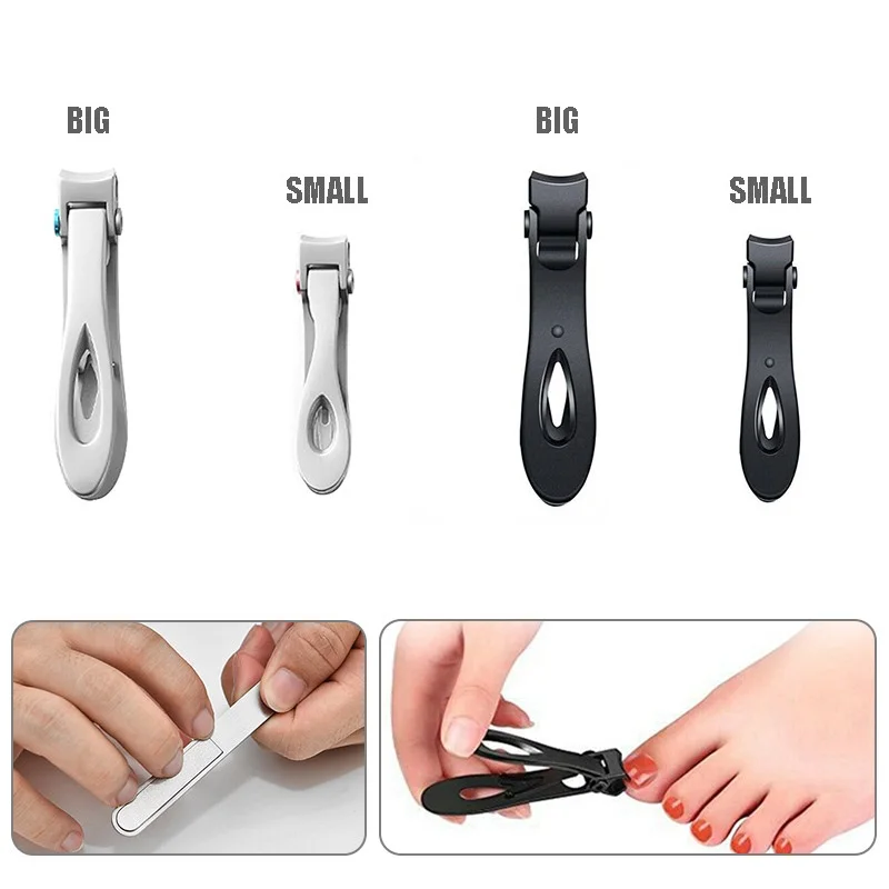 Новые профессиональные крепкие кусачки для ногтей из нержавеющей стали для маникюра, кусачки для ногтей на ногах для густых ногтей