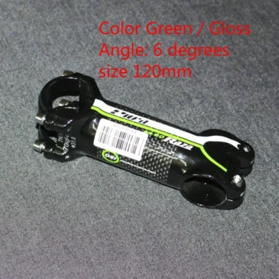 Бренд высокое качество посылка для горного велосипеда Сверхлегкий стержень из углеродного волокна/стояк диаметр 28,6-31,8 красный/зеленый 60 мм-120 мм - Цвет: Коричневый