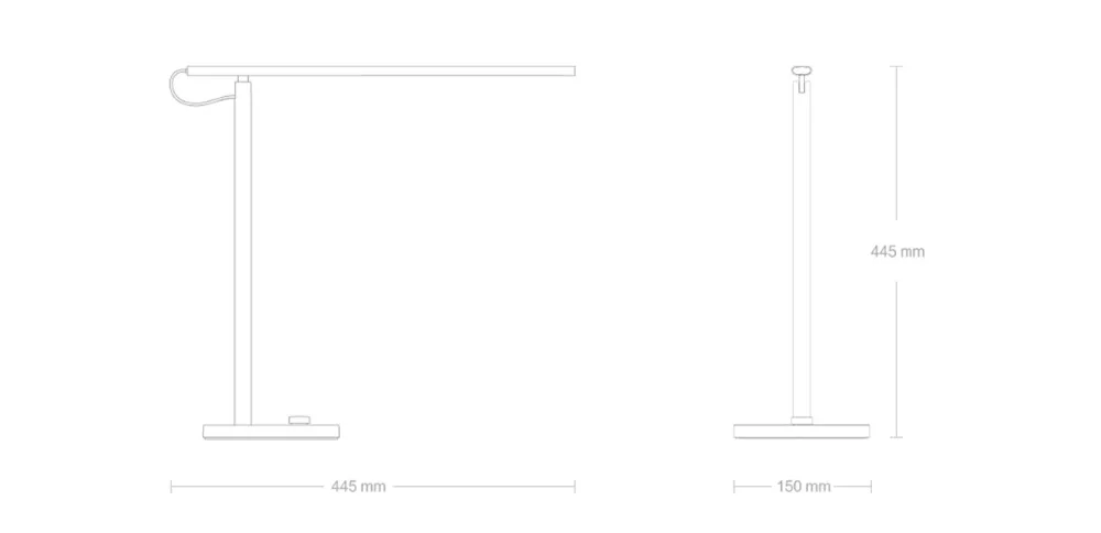 Xiao mi jia mi умный светодиодный настольный светильник, умная настольная лампа, светильник для чтения mi ng, Wi-Fi, настольный светильник, 4 режима, приложение для управления телефоном