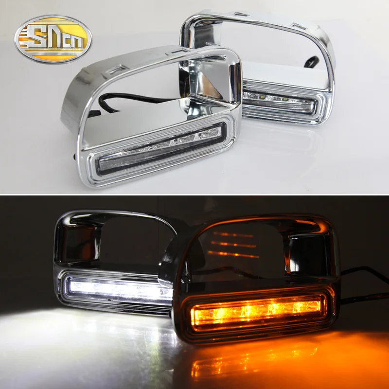 SNCN 2PCS LED Daytime Running Light For Mini Cooper Countryman Yellow