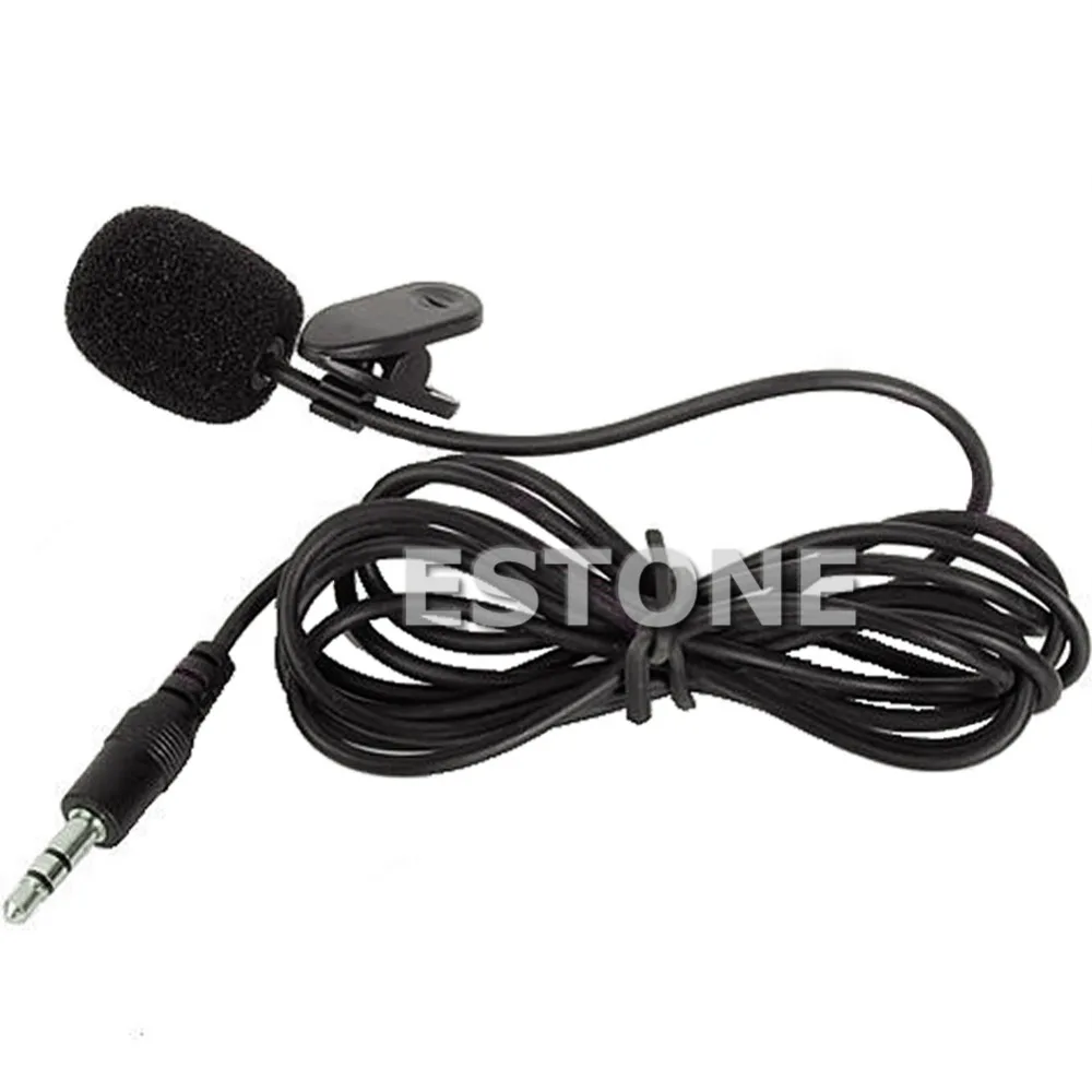 Computer font b Accessories b font 3 5mm Hands Free Clip On Mini Lapel Mic Microphone