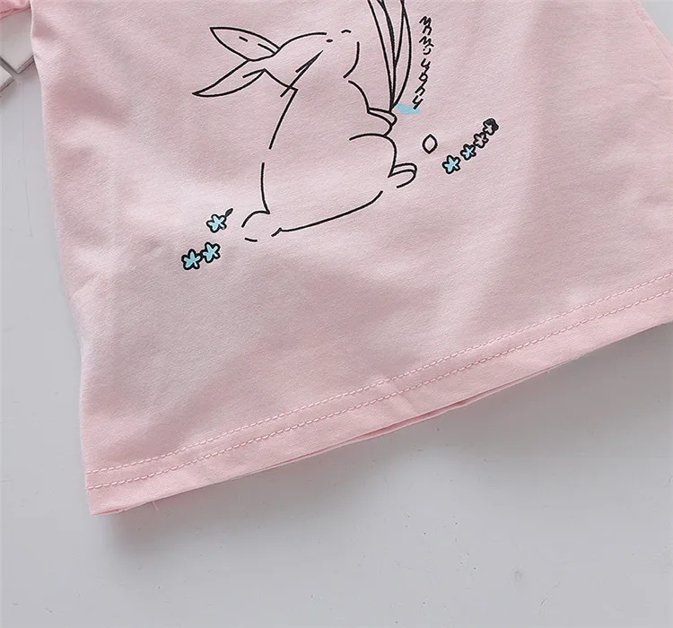 Fanfiluca/футболки с короткими рукавами для девочек хлопковая одежда для маленьких девочек детская блузка летняя стильная футболка