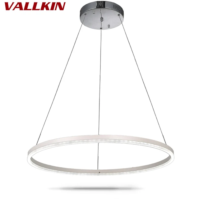 Acrylic Round Ring Lighting Fixtures Led Pendant Lights Cristal Acrylic Round Ring Lighting Fixtures Led Pendant Lights Cristal Dinning Decorative Hanging Lamp Simple White