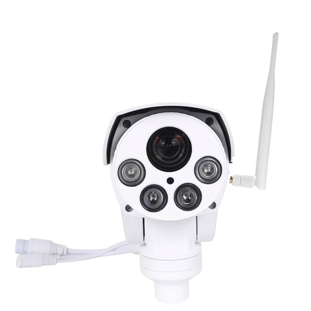 Full HD 2MP WiFi PTZ Outdoor Camera 4XZoom 2.8-12 Auto Varifocal Waterproof Wireless ONVIF Infrared IP Camera CamHi Cam 50M IR 4