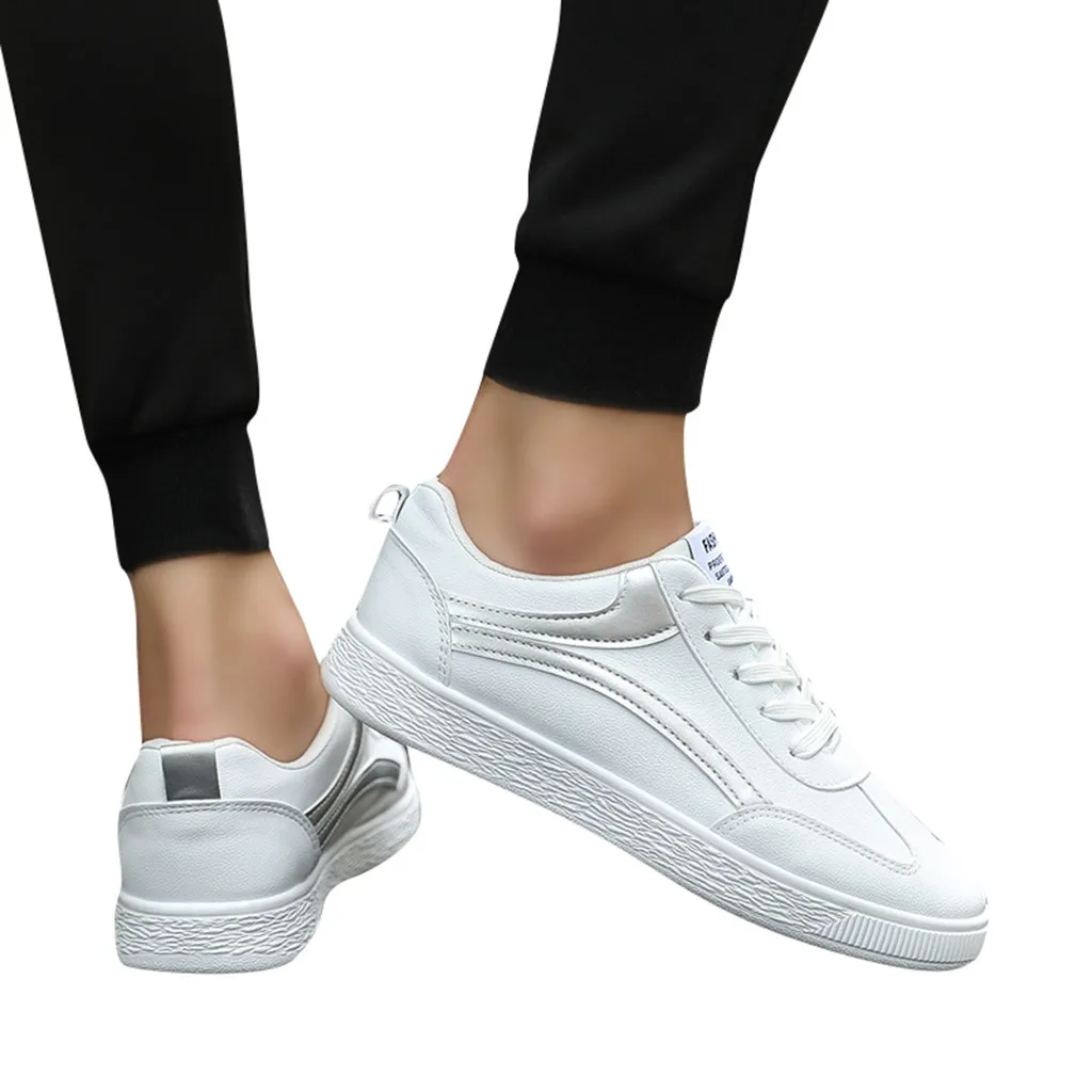 

CHAMSGEND Spring and Summer Men's Korean fashion student shoes casual tide shoes low to help sneakers wild comfortable shoes