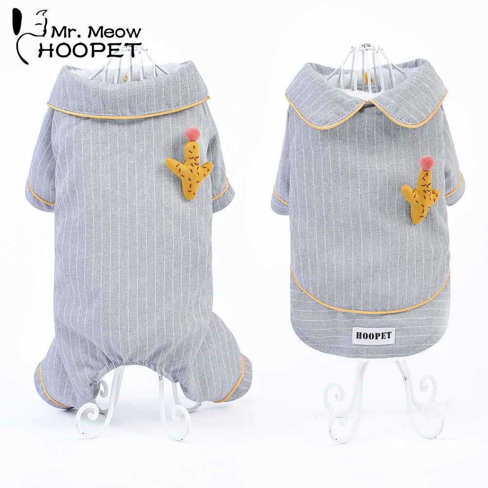 

Hoopet Pet Dog Clothes Warm Home Wearing Cat Fashion Coat Chihuahua Dog Clothes Two And Four Feet