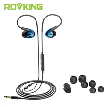 Promo offer ROVKING Ear Hook Wired Sports Earphone IPX5 Waterproof Dynamic Headphone Super Lightweight with Microphone For Running Jogging