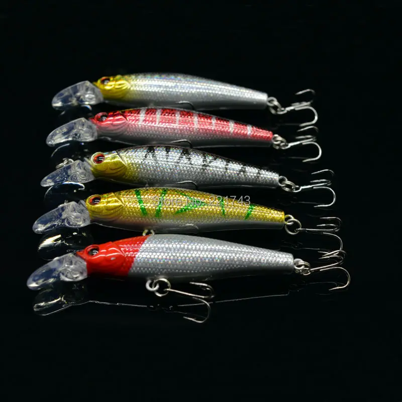 Iscas de Pesca Equipamento de Pesca Misturadas 7 Diferentes Estilo Duro Iscas Pesca Wobblers Isca Artificial Feita Boa Qualidade 36 Pçs - Set 6 Iscas artificiais