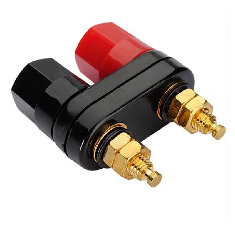 New Stylish Best Promotion High Qualtiy Red Black Connector Amplifier Terminal Binding Post Banana Speaker Plug Jack