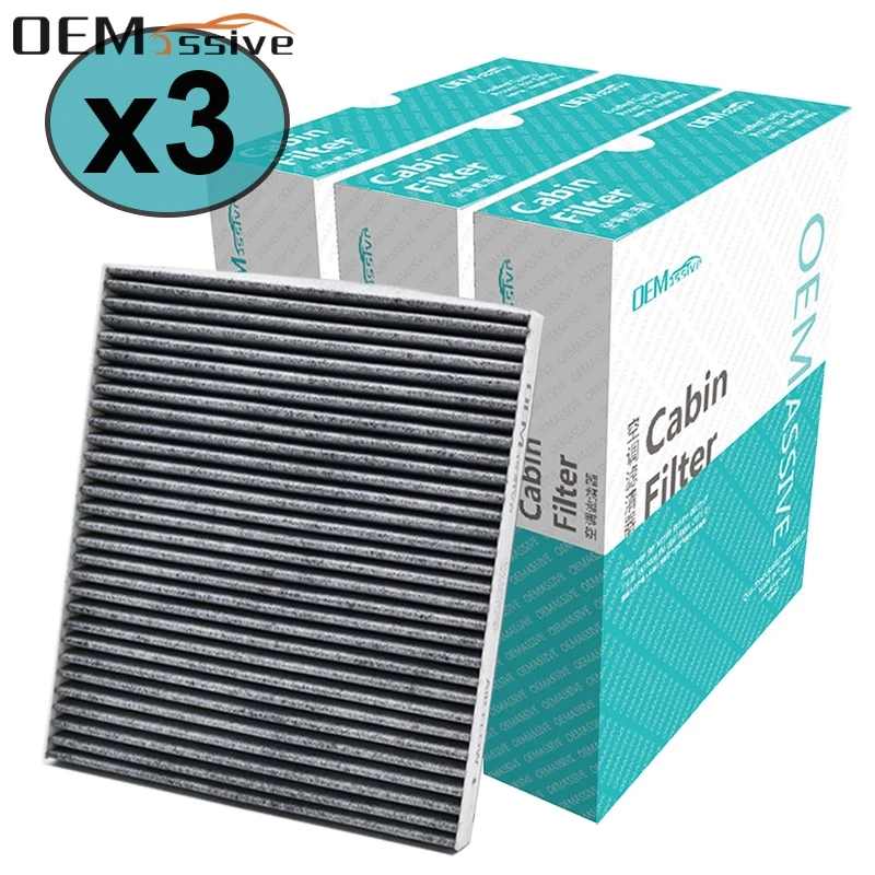 

3PC Car Pollen Cabin Air Filter For Genesis i40 Tucson Veloster Rio Carens Sportage 97133-2E200 97133-2E210AT P8790-1F200A