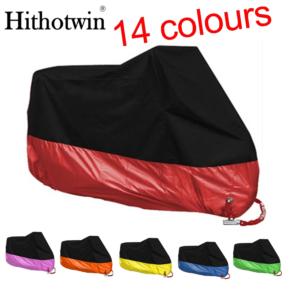 

Motorcycle cover M L XL 2XL 3XL 4XL universal Outdoor UV Protector Scooter All Season waterproof Bike Rain Dustproof cover 190T