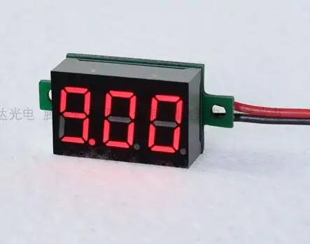 1pcs 0.36inch LCD Digital Voltmeter Red Blue Green LED Amp Gauge Voltage Meter DC4.5-30V Indicator two wires | Инструменты