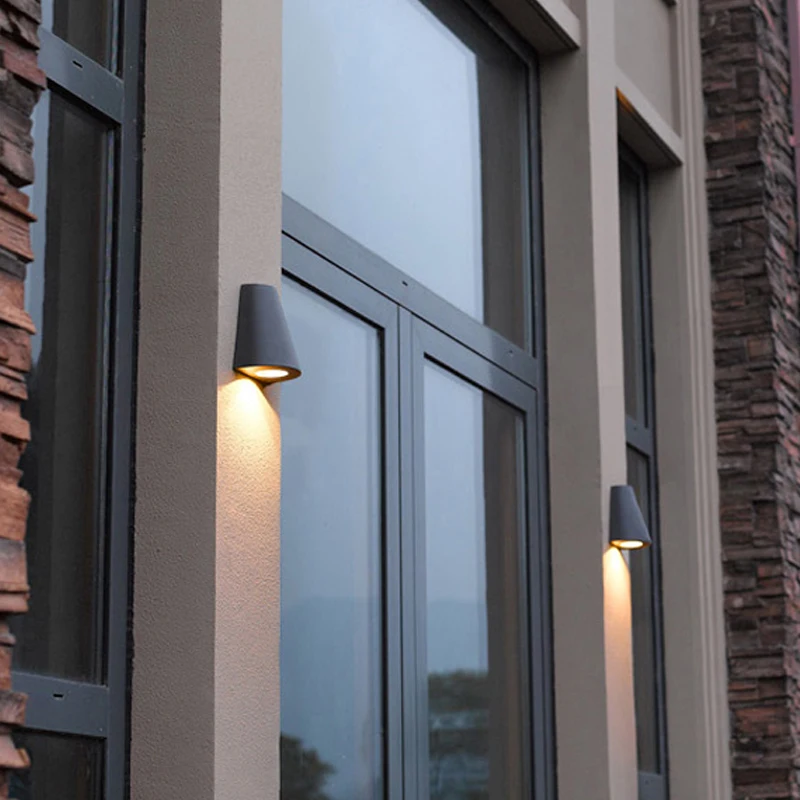 Straatverlichting Fashion tuin licht waterdichte outdoor wandlamp korte balkon lichten stright lichten aluminium muren lampen outwall Straatverlichting Fashion tuin licht waterdichte outdoor wandlamp korte balkon lichten stright lichten aluminium muren lampen outwall