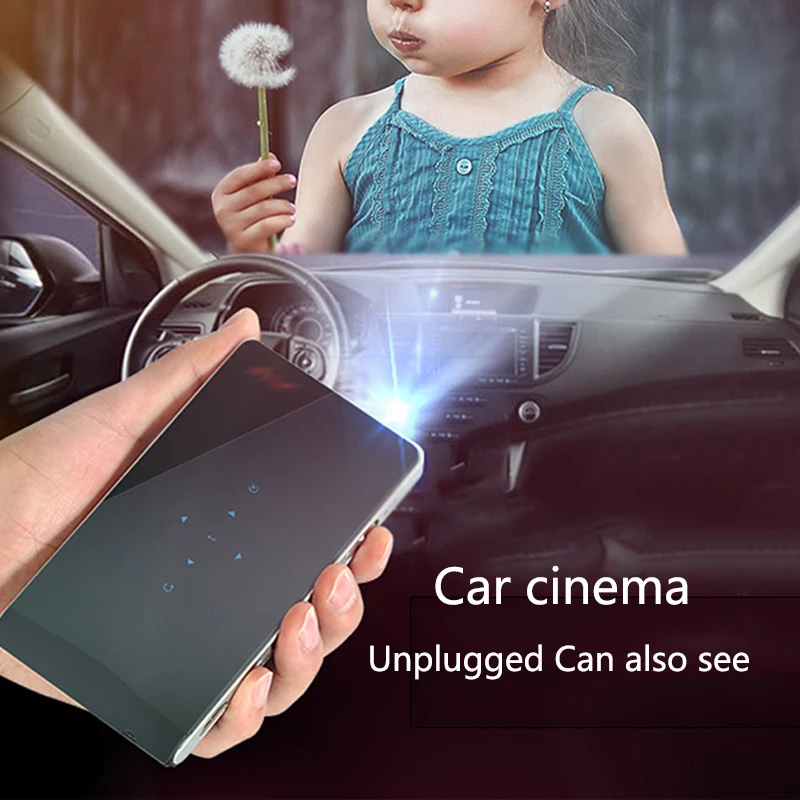 WIFI 3000MAh Battery mini LED Projector 3000Lumen Android 3D Bluetooth DLP Portable Projector Home Theater 1080P USB SD Touch