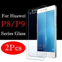 2 шт. Защитное стекло для huawei p9 lite, защитная пленка для экрана, hauwei p9lite mini p 9 p8 p8lite p 8, защитный светильник glas p 9 8