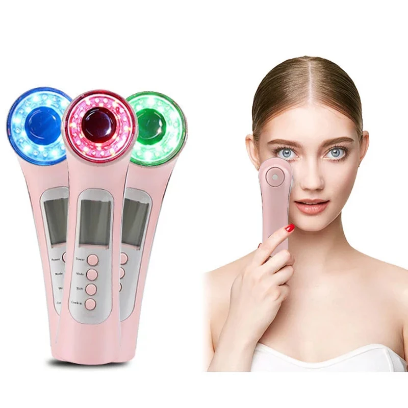 Galvanic Ultrasonic Ion Photon Anti Aging Acne Wrinkle Pimples Freckle