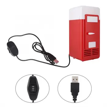 

PC USB Mini Refrigerator Fridge Beverage Drink Can Cooler Warmer domotique