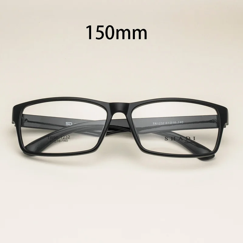 

Vazrobe 150mm Wide Glasses Frame Men TR90 Eyeglasses Man Prescription Spectacles Oversized Points for Receipt Optic Lens Black