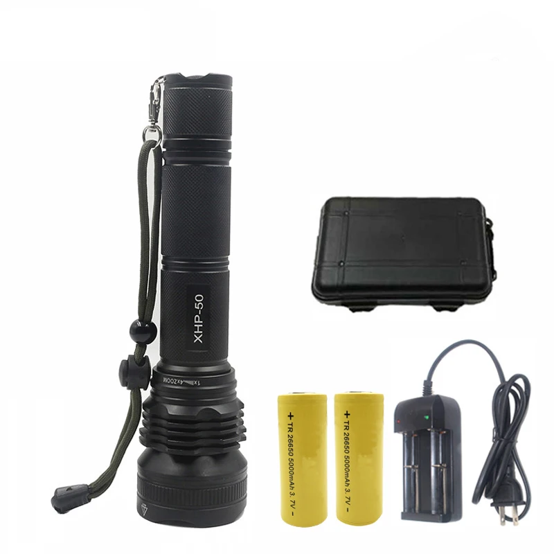 

Z20 Cree-XHP50 LED flashlight 10000LM Aluminum alloy protable light Tactical defense torch For Camping Hiking lanterna