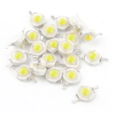 20 Pcs High Power 2 Pin 3W White LED Bead Emitters 170-190Lm 6000K