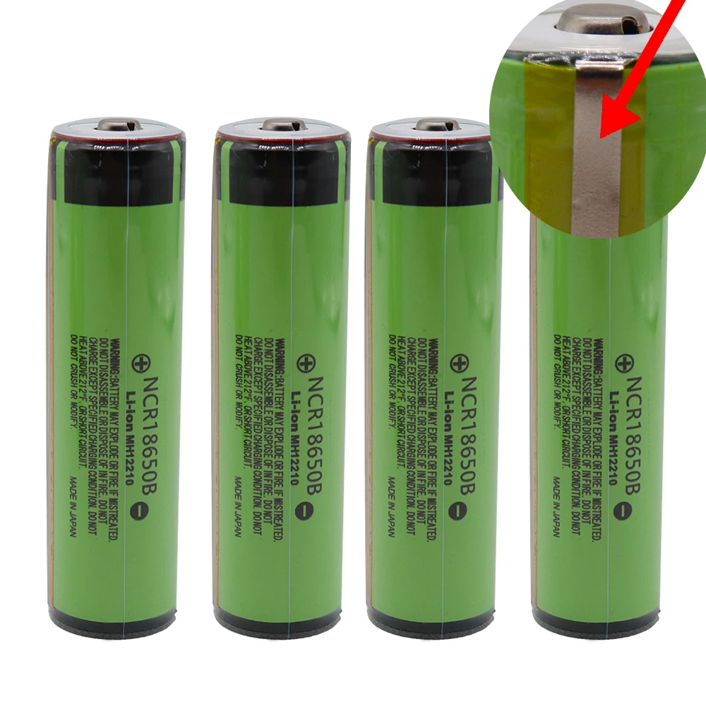 Новинка 18650 батарея 3400mah 3,7 v литиевая батарея для NCR18650B 3400mah подходит для фонарика батареи+ PCB