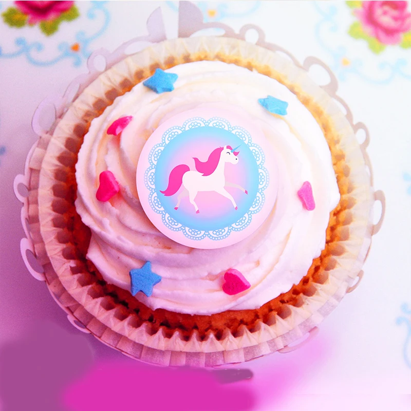 Unicorn Sugar Stamp Transfer Sheet For Cake Decoration