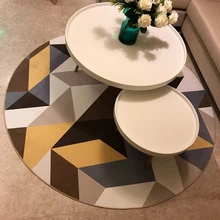 Модный дизайн большой коврик с изображением дерева круглый домашний декор коврики моющиеся Нескользящие коврики для ванной комнаты/спальни ковер/Кабинет мягкий ковер