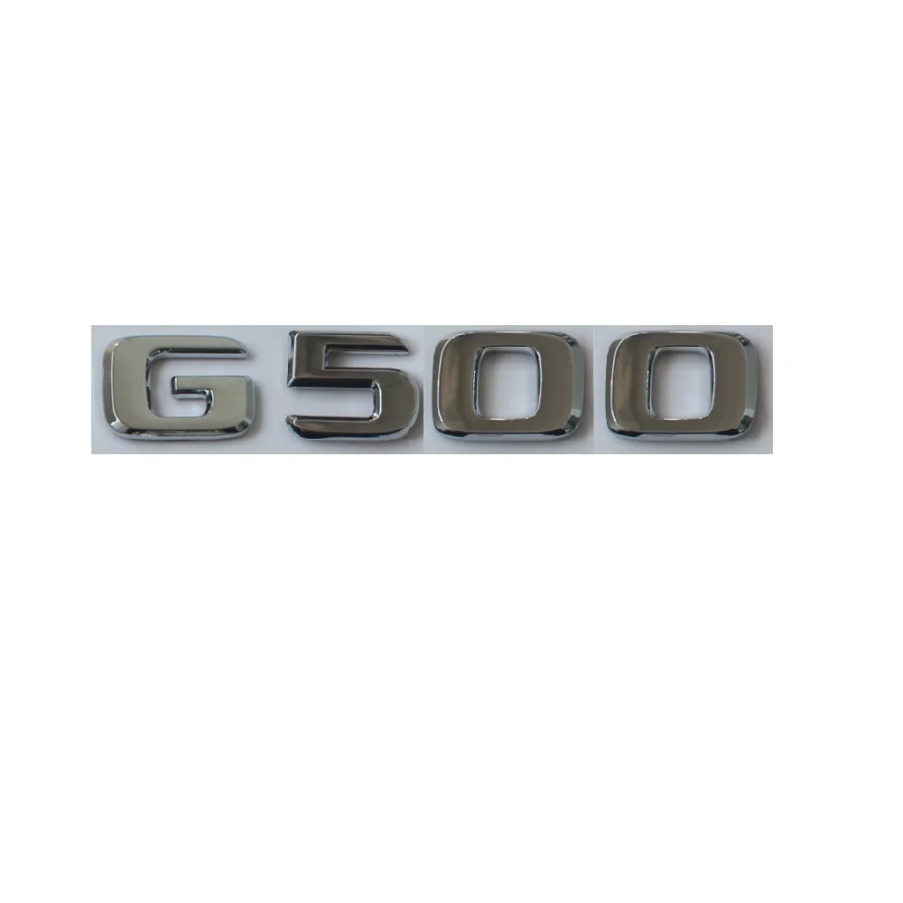 

Newest Chrome ABS Rear Trunk Letters Badge Badges Emblem Emblems Sticker for Mercedes Benz G Class G500 2017