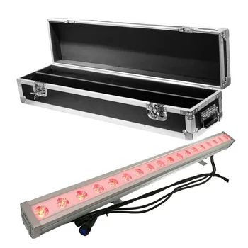 

SHEHDS Flight case 2/piece LED Waterproof Wall Wash 18x12W RGBW 4in1 Lighting Quad Color Outdoor Running Horse DMX Stage Light