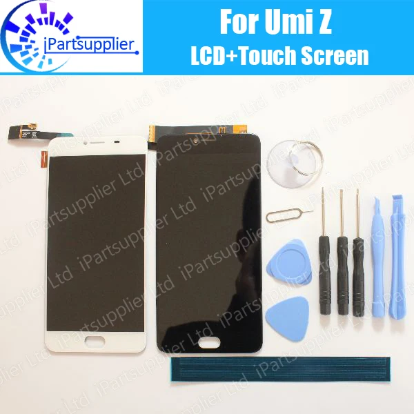 

UMI Z LCD Display+Touch Screen 100% Original LCD Digitizer Glass Panel Replacement For UMIDIGI Z+tools+adhesive