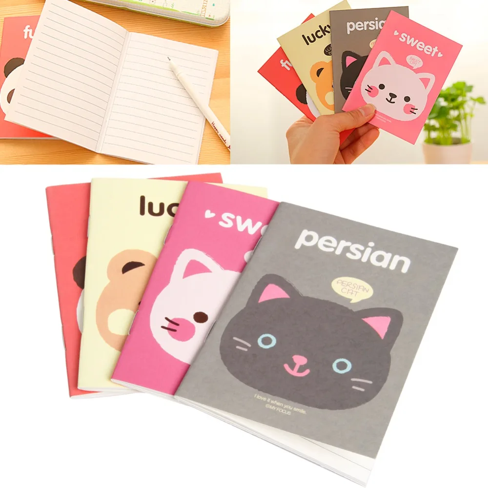 

1Pc Portable Cute Cartoon Paper Notepad Memo Diary Notebook Exercise Book