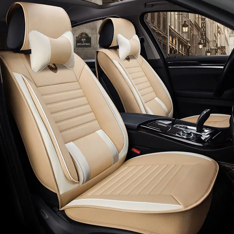  Leather auto universal car seat cover covers for honda hrv XRV XR-V URV UR-V stream pilot Avancier 